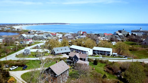 aerial view of the resort